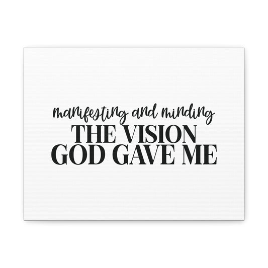 The Vision God Gave Me Joel 2:28 Christian Wall Art Bible Verse Print Ready to Hang