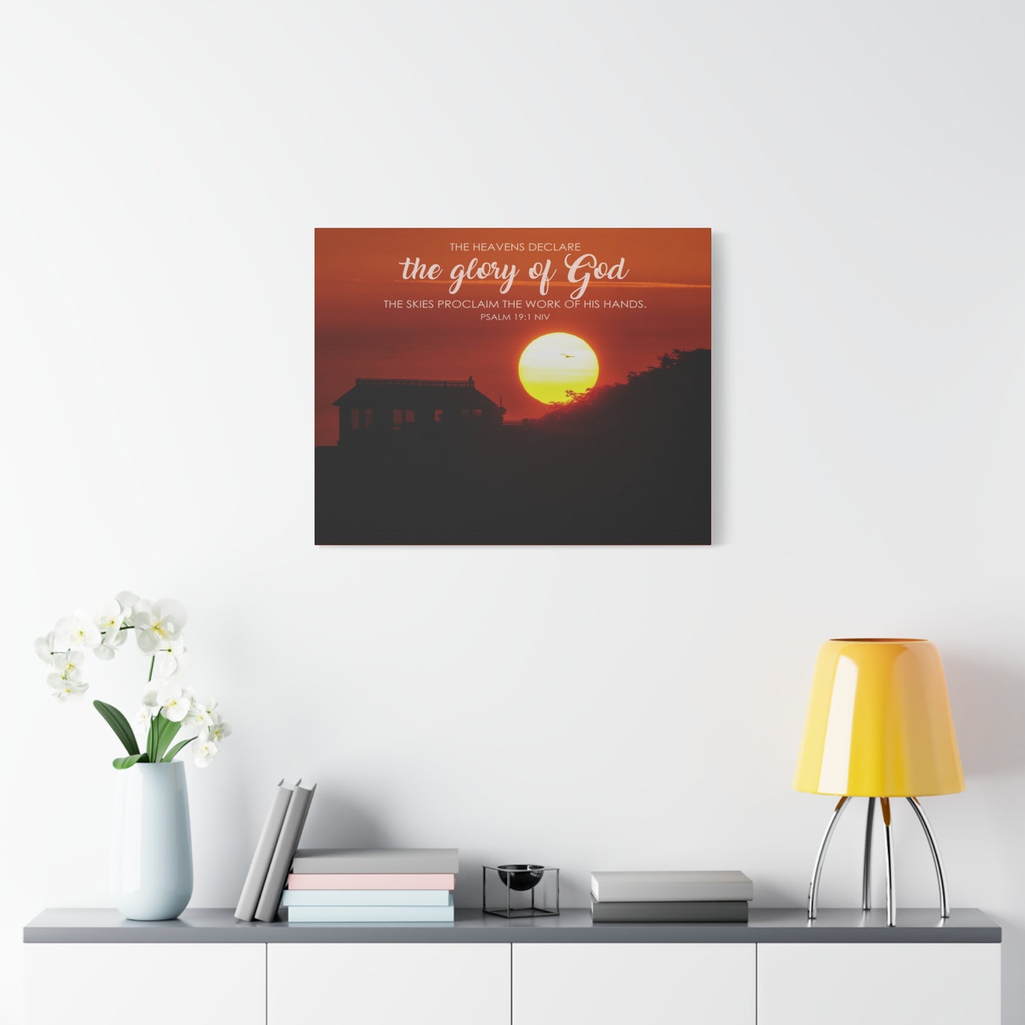 Scripture Walls The Heavens Psalm 19:1 Declare  Bible Verse Canvas Christian Wall Art Ready to Hang