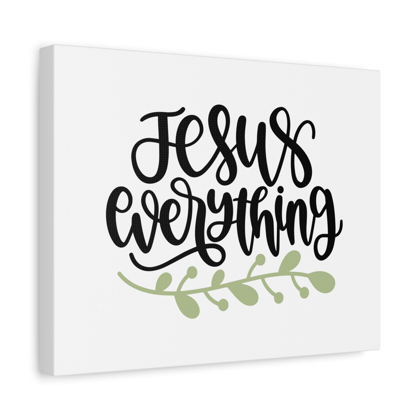 Scripture Canvas Jesus Everything Psalm 73:25-26 Christian Wall Art Bible Verse Print Ready to Hang