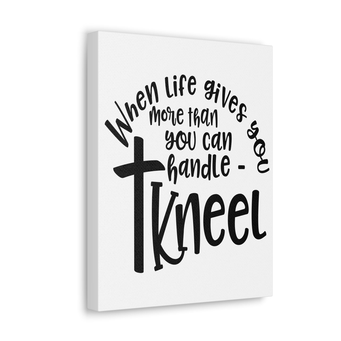 When Life Gives Matthew 11:28 Christian Wall Art Print Ready to Hang