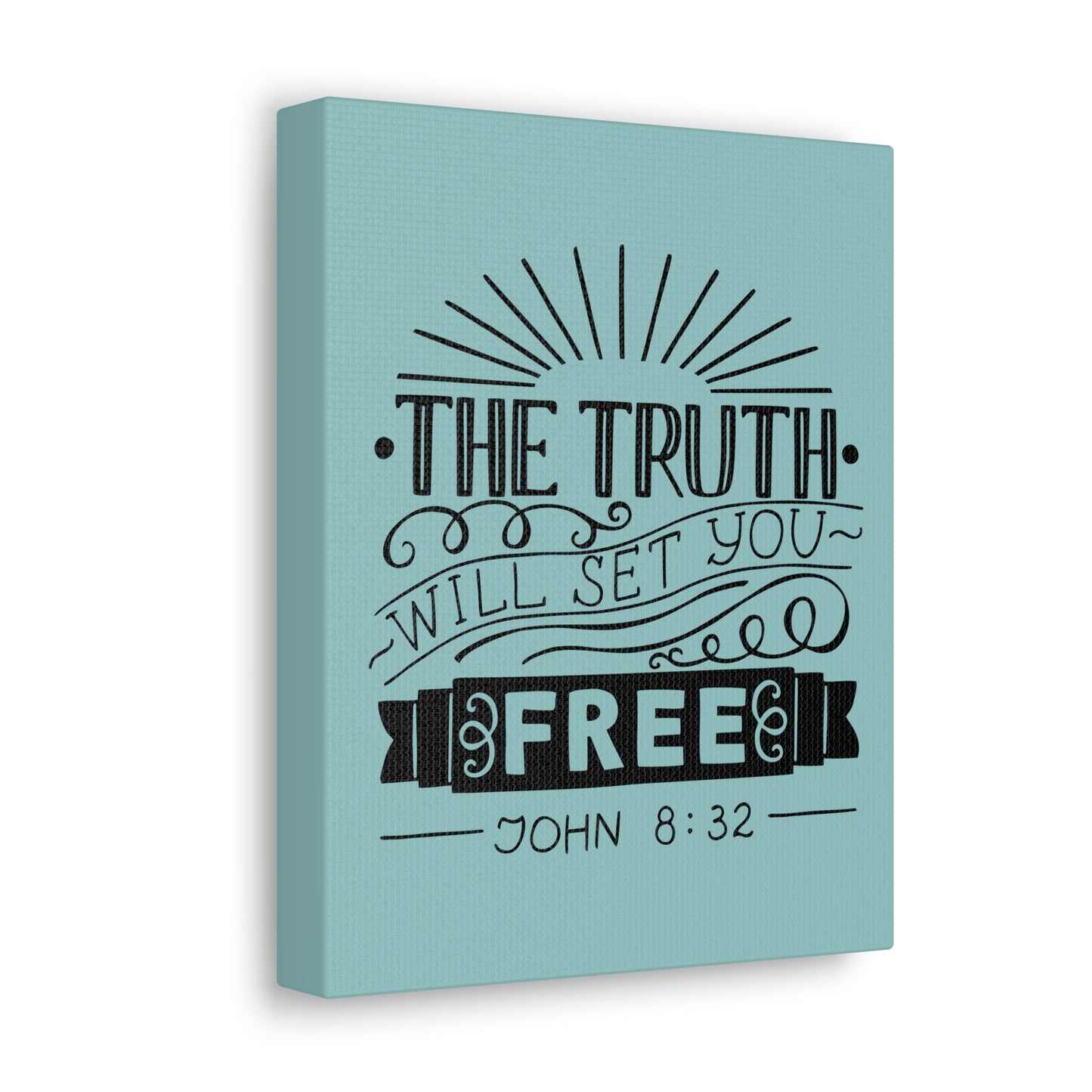 The Truth Will Set You Free John 8:32 Christian Wall Art Bible Verse Print Ready To Hang