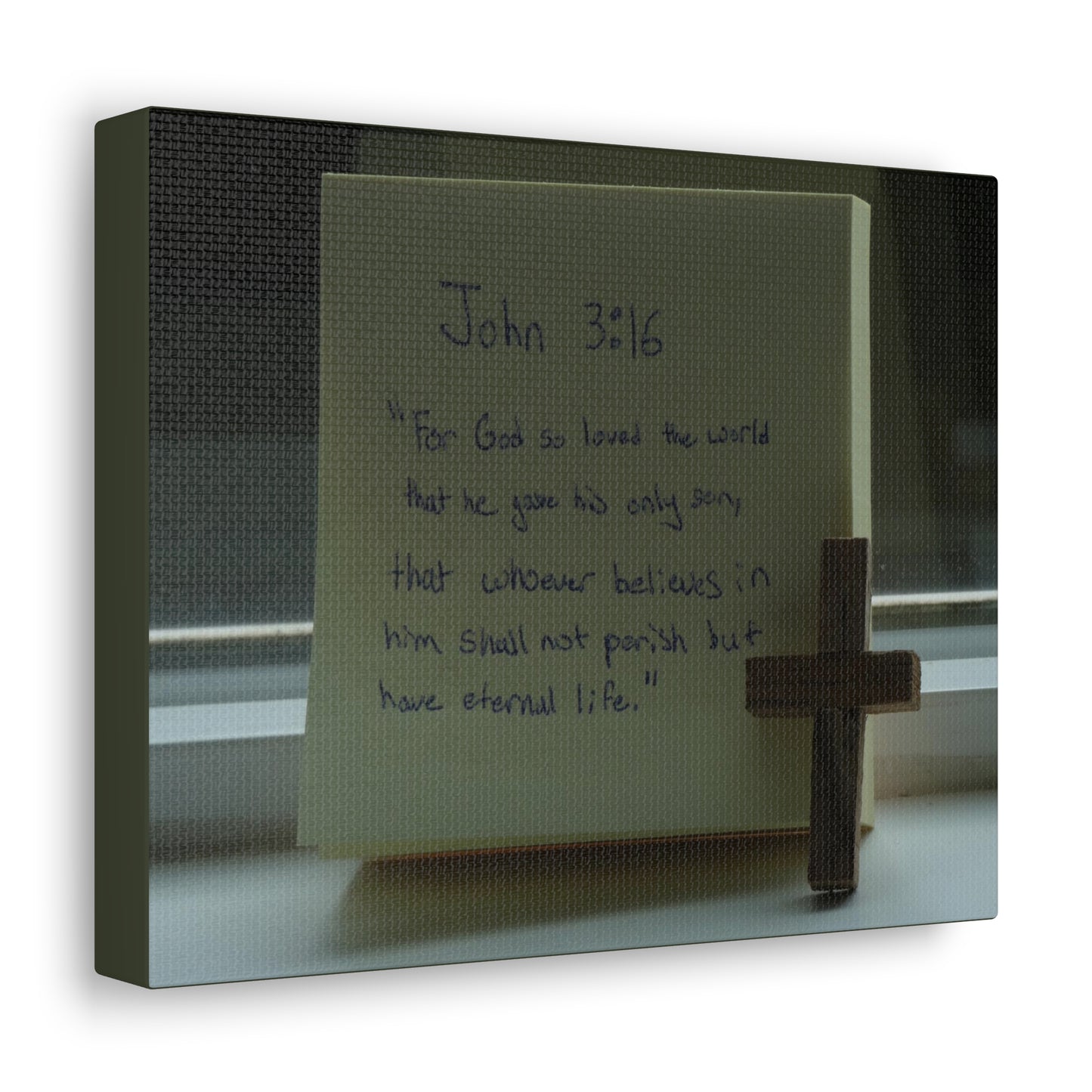 Have Eternal Life John 3:16 Bible Verse Canvas Christian Wall Art Bible Verse Print Ready To Hang