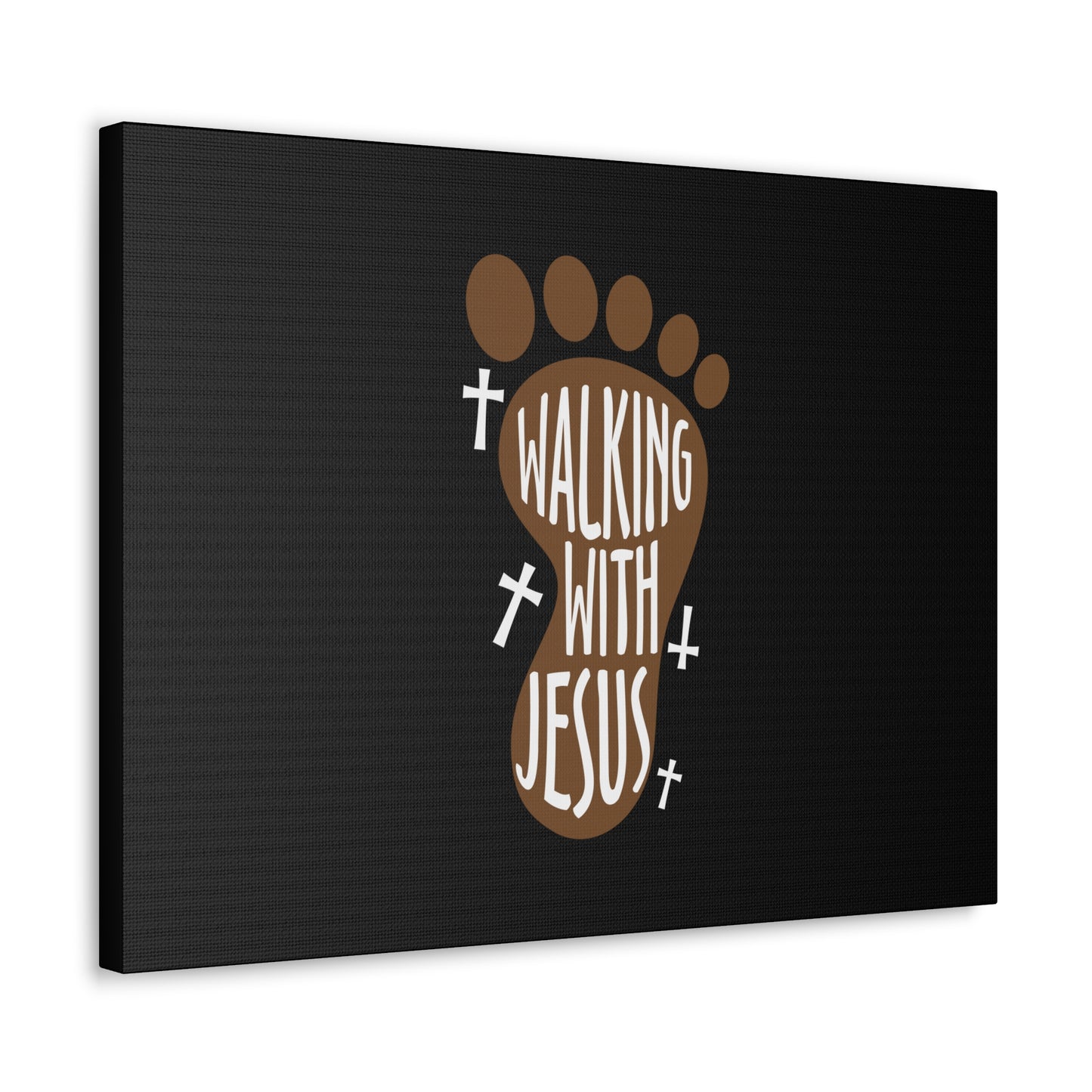 Walking With Jesus Colossians 2:6 Footprint Christian Wall Art Bible Verse Print Ready to Hang