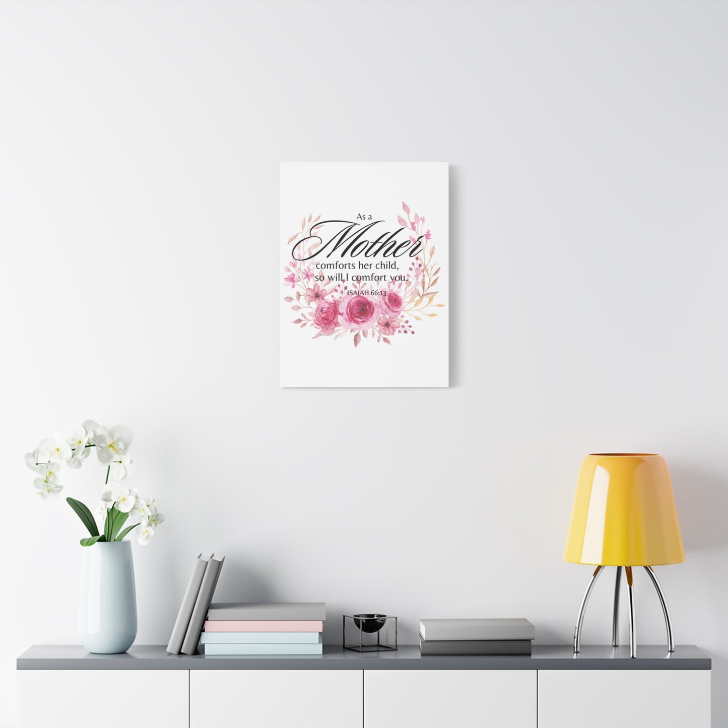 Scripture Walls Isaiah 66:13 I Will Comfort You Bible Verse Canvas Christian Wall Art Ready to Hang Unframed