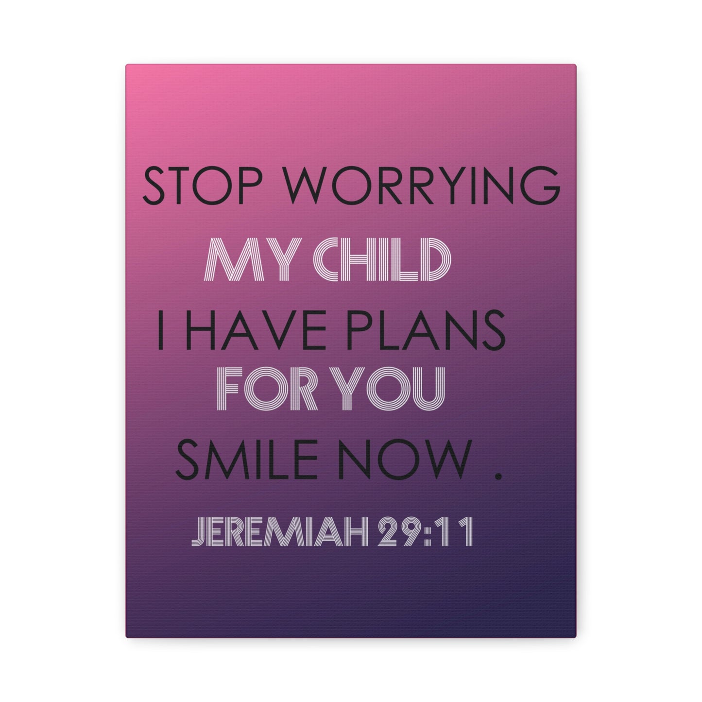 I Have Plans For You Jeremiah 29:11 Bible Verse Canvas Christian Wall Art Ready to Hang