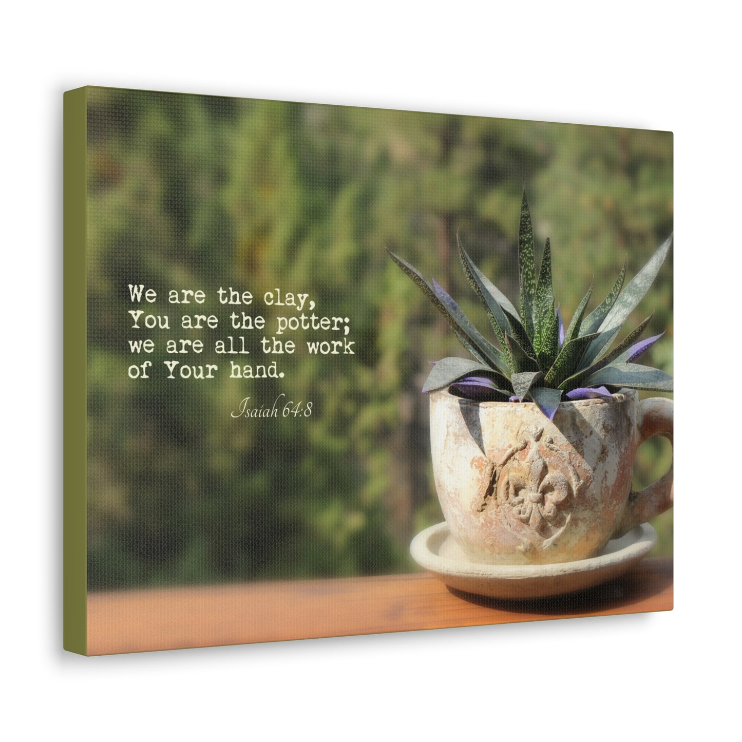 We Are The Clay Isaiah 64:8 Bible Verse Canvas Christian Wall Art Ready to Hang