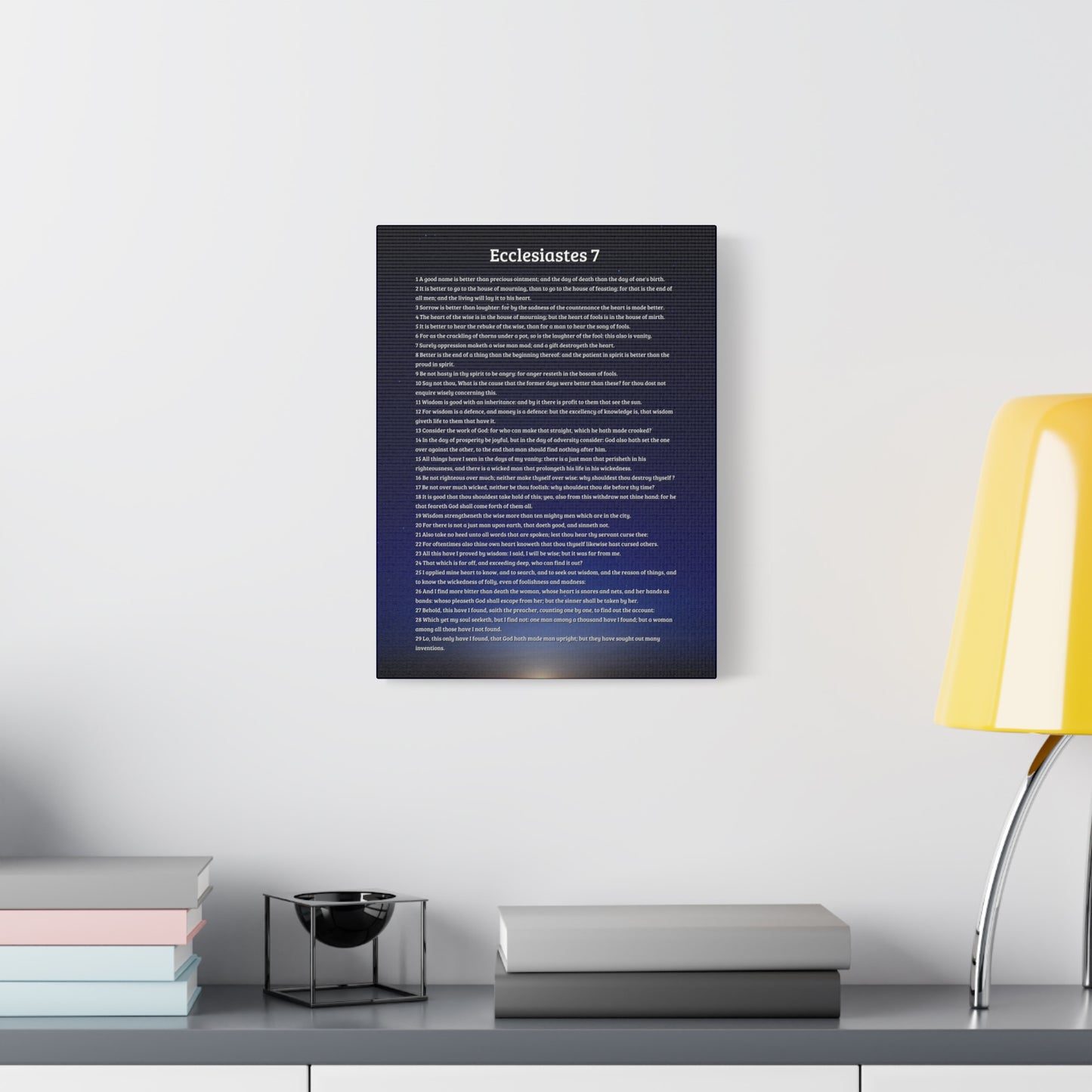 Scripture Walls Wisdom's Advantage Ecclesiastes 7 Bible Verse Canvas Christian Wall Art Ready to Hang