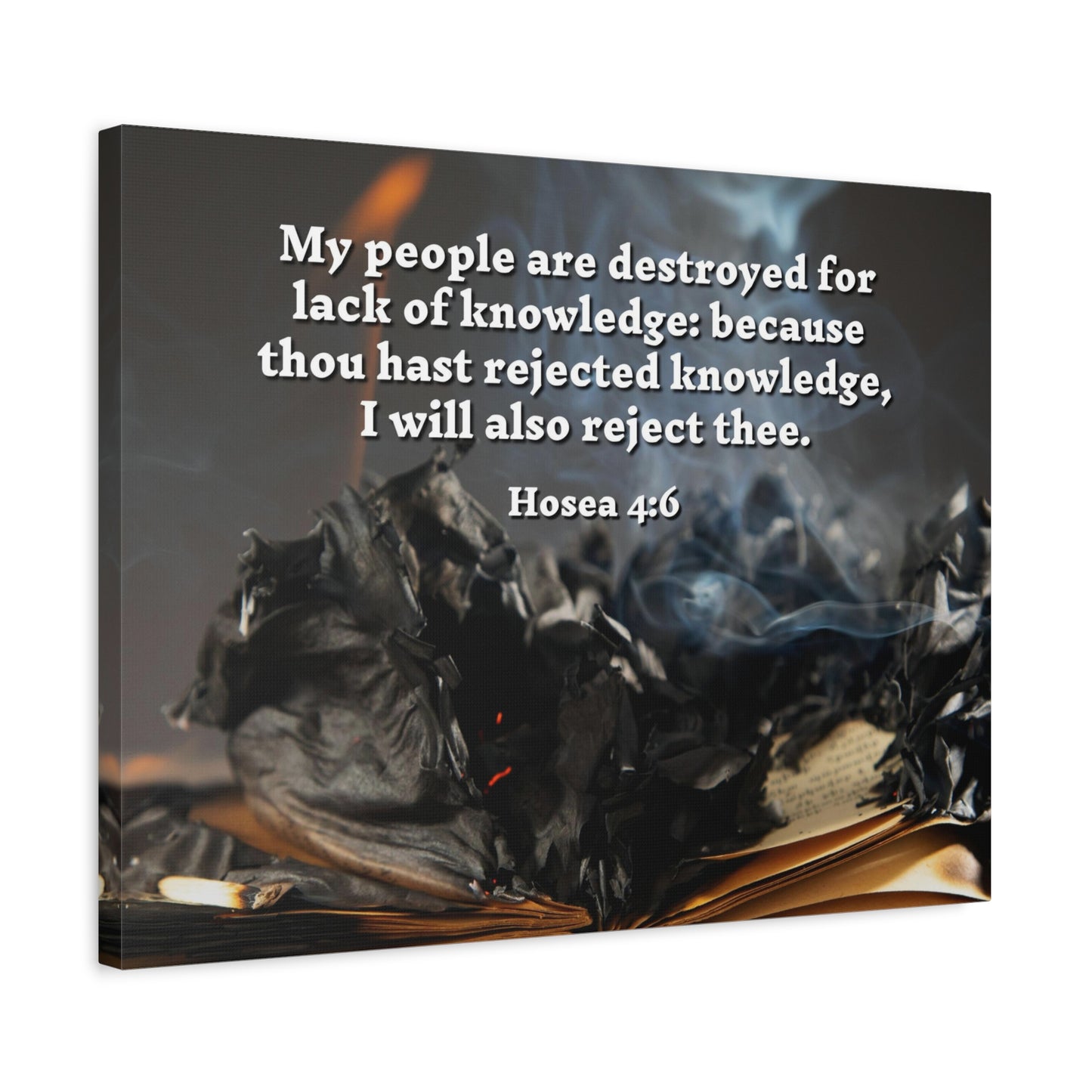Scripture Walls My People Hosea 4:6 Bible Verse Canvas Christian Wall Art Ready to Hang