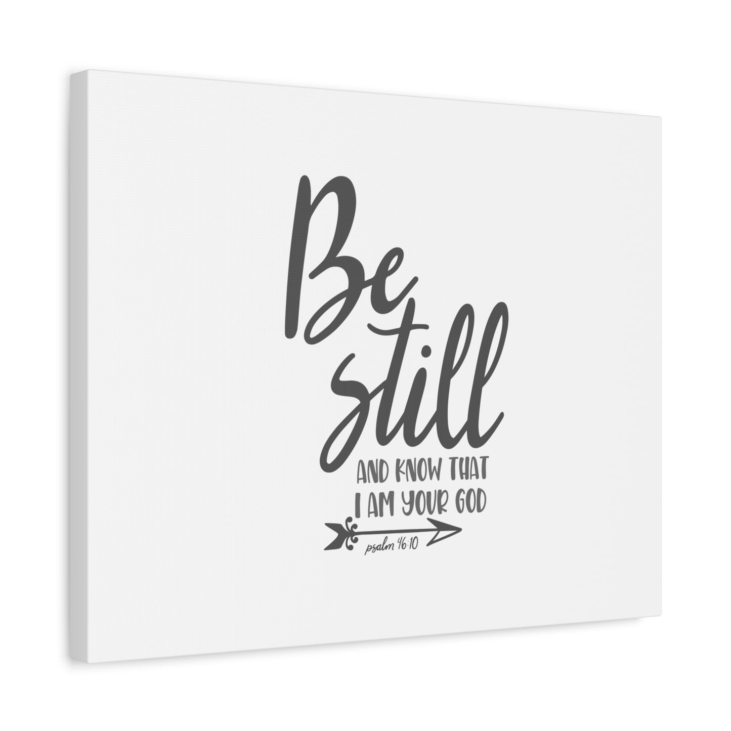 Scripture Canvas Know That I Am Your God Psalm 46:10 Christian Wall Art Bible Verse Print Ready to Hang