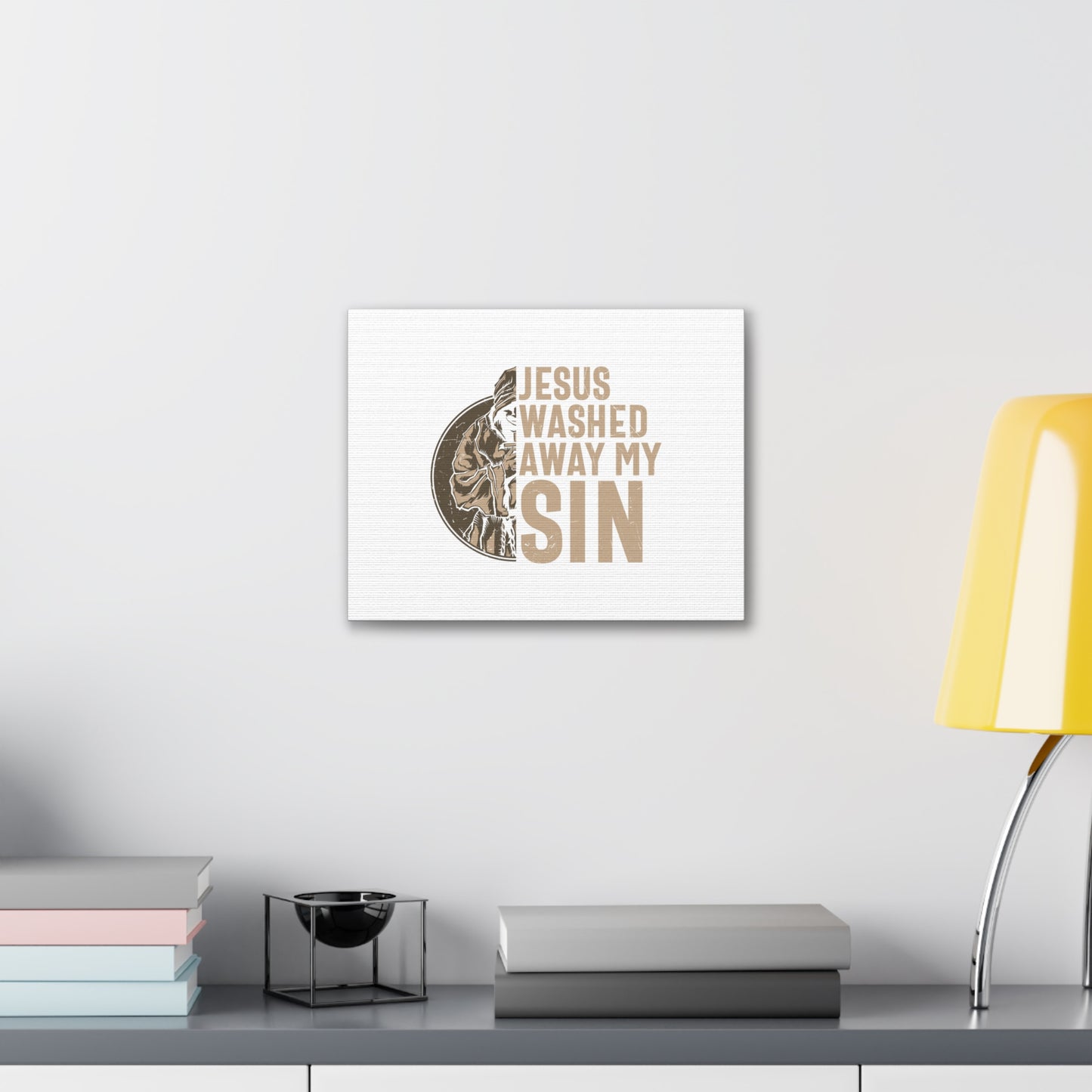 Washed Away My Sin Psalm 51:2 Christian Wall Art Bible Verse Print Ready to Hang