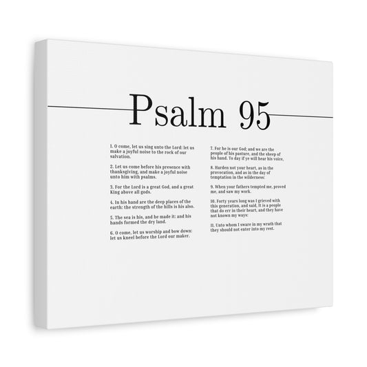 Scripture Canvas For The Lord Is A Great God Psalm 95 Christian Wall Art Bible Verse Print Ready to Hang