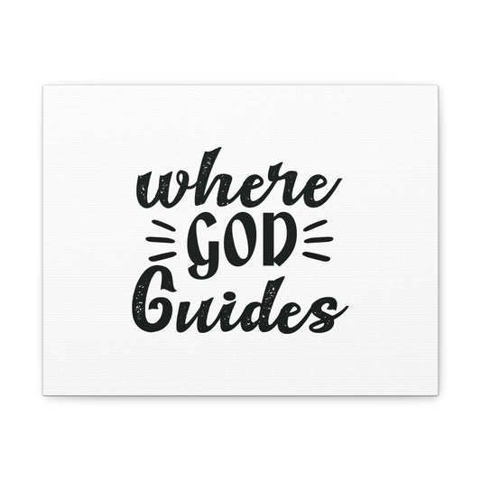 Where God Guides Psalms 32:8 Christian Wall Art Bible Verse Print Ready to Hang