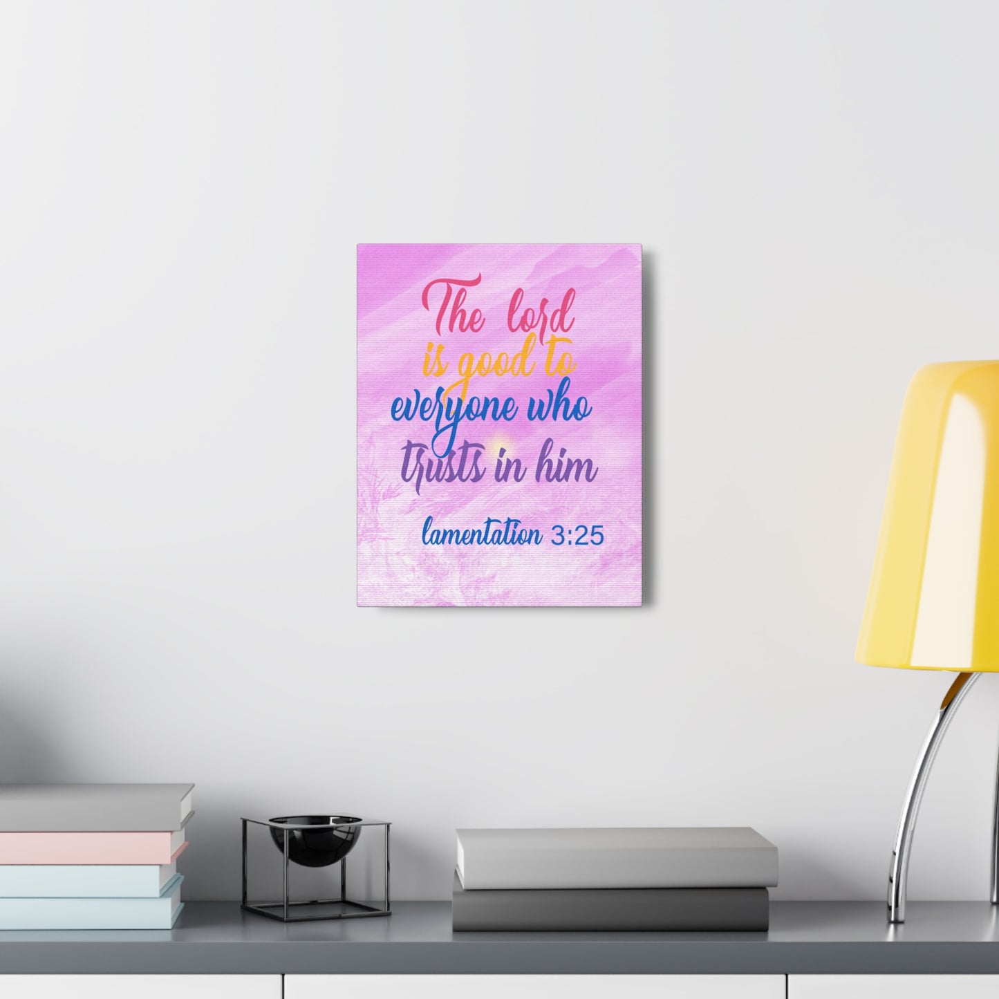 The Lord Is Good Lamentation 3:25 Christian Wall Art Bible Verse Print Ready to Hang