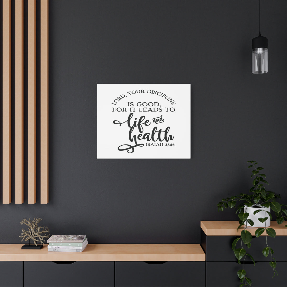 Scripture Canvas Life And Health Isaiah 38:16 Christian Wall Art Bible Verse Print Ready to Hang