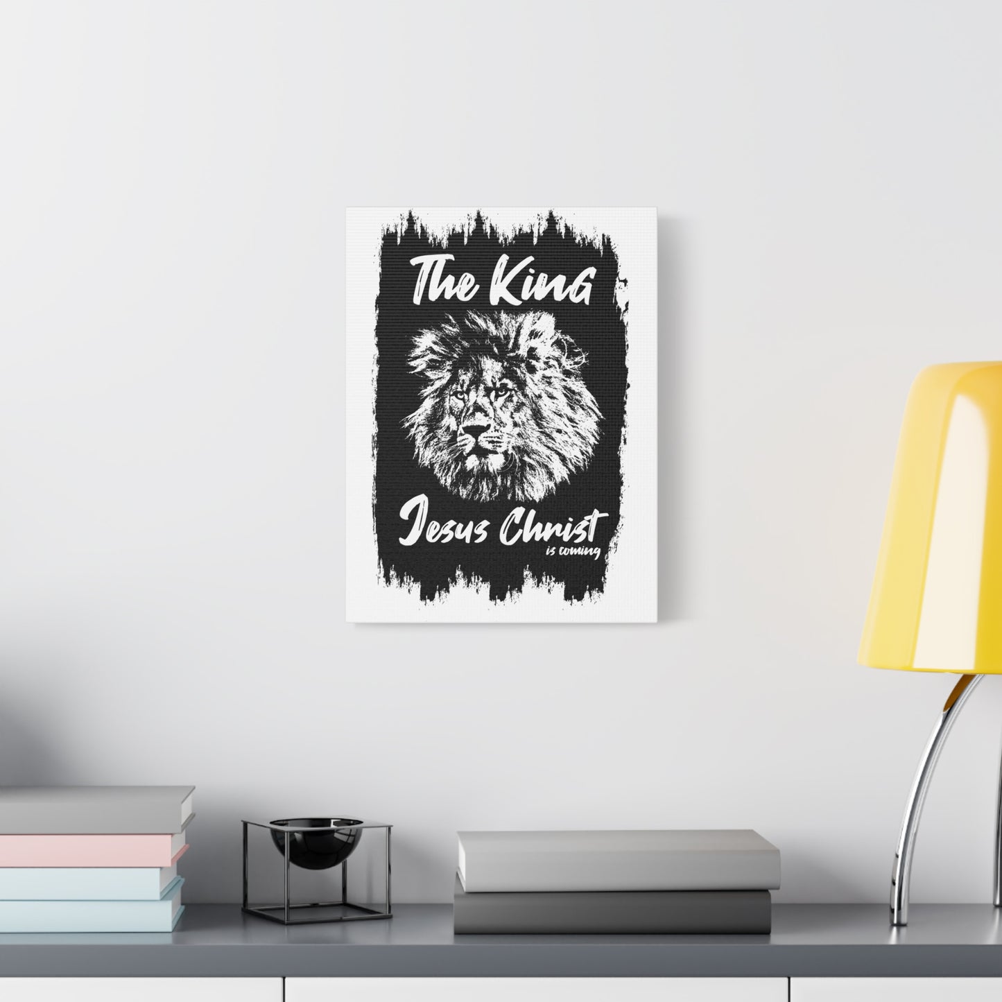 Scripture Walls King Jesus is Coming Bible Verse Canvas Christian Wall Art Ready to Hang Unframed