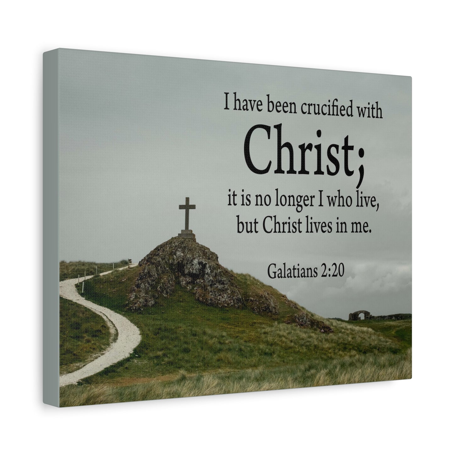 Scripture Walls Canvas No Longer I But Christ Galatians 2:20 Wall Art Christian Home Decor