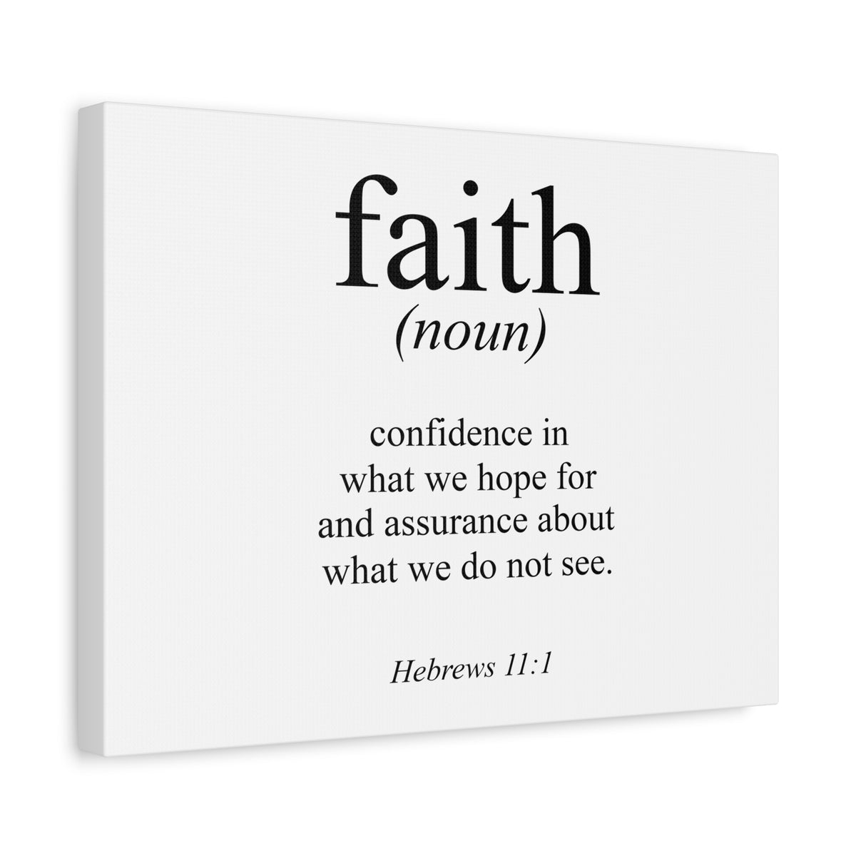 Scripture Canvas What We Hope For Hebrews 11:1 Christian Wall Art Bible Verse Print Ready to Hang
