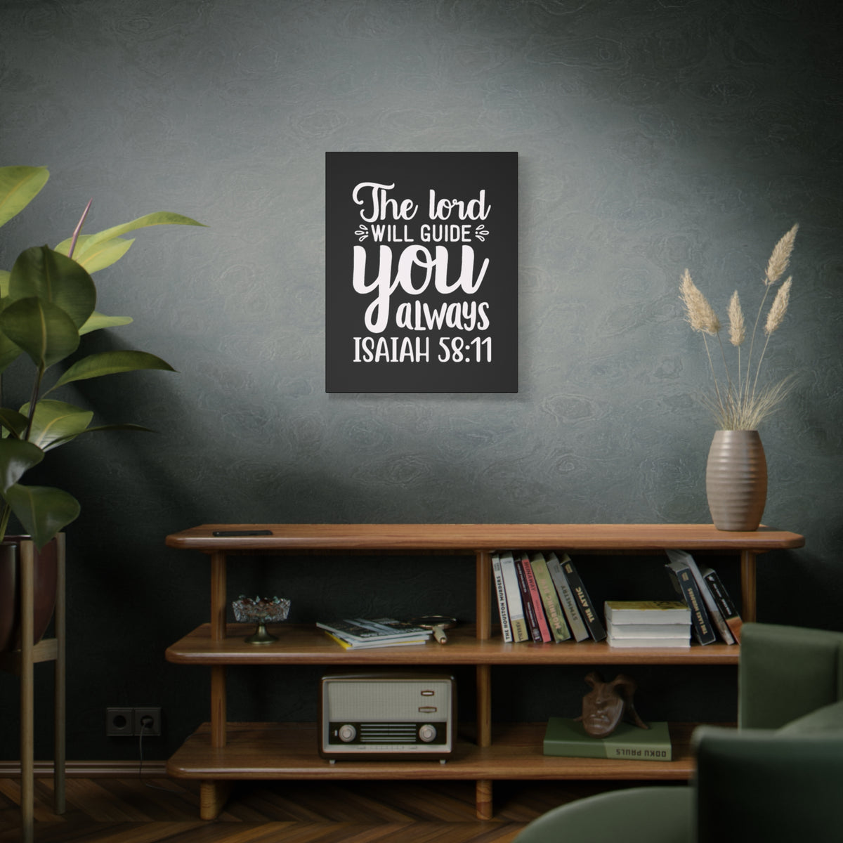 Scripture Walls The Lord Will Guide You Always Isaiah 58:11 Bible Verse Canvas Christian Wall Art Ready to Hang Unframed