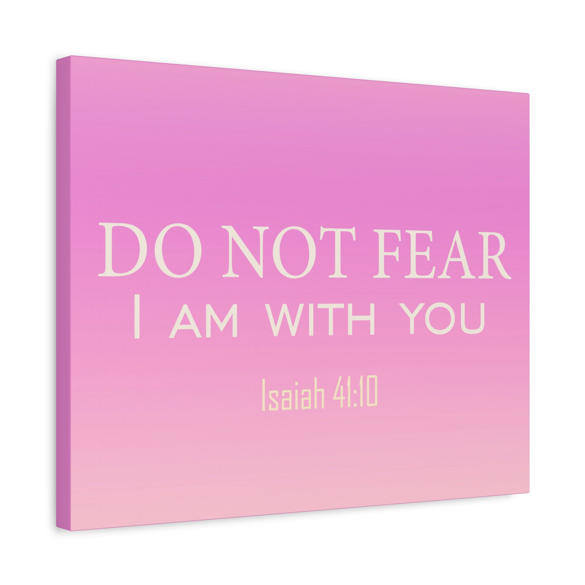 Scripture Canvas I Am With You Isaiah 41:10 Christian Wall Art Bible Verse Print Ready to Hang