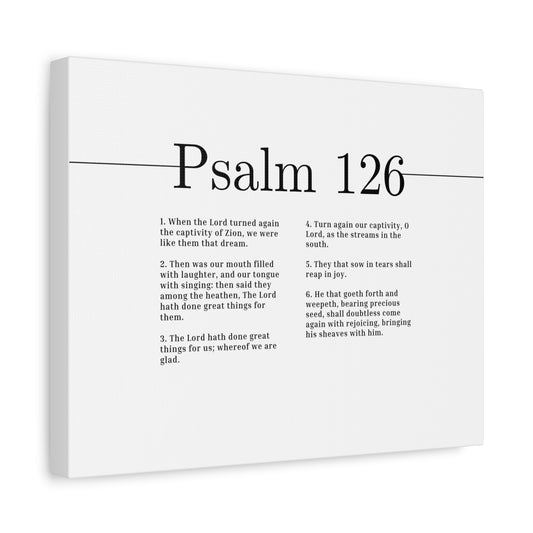 Scripture Canvas Great Things For Us Psalm 126 Christian Wall Art Bible Verse Print Ready to Hang
