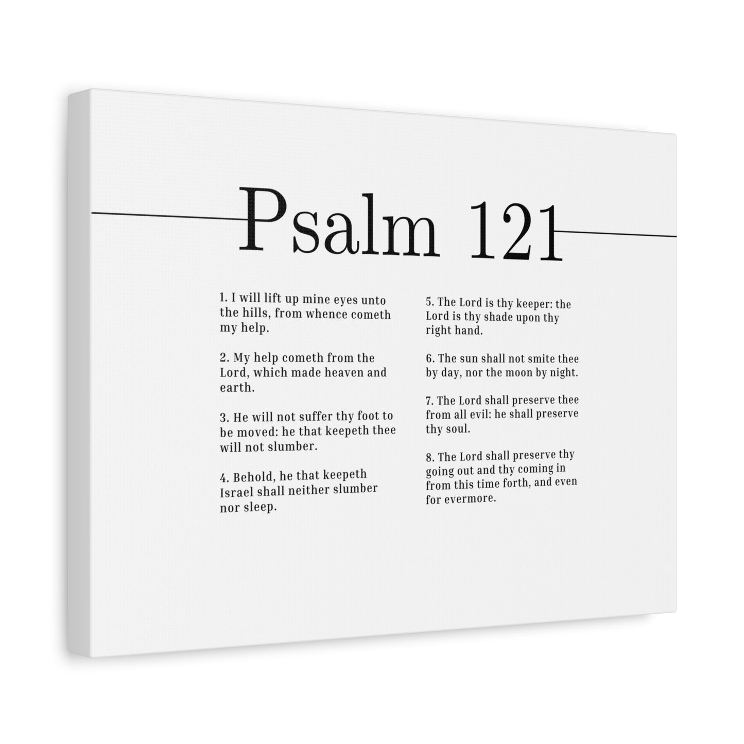 Scripture Canvas The Lord Shall Preserve Psalm 121 Christian Wall Art Bible Verse Print Ready to Hang