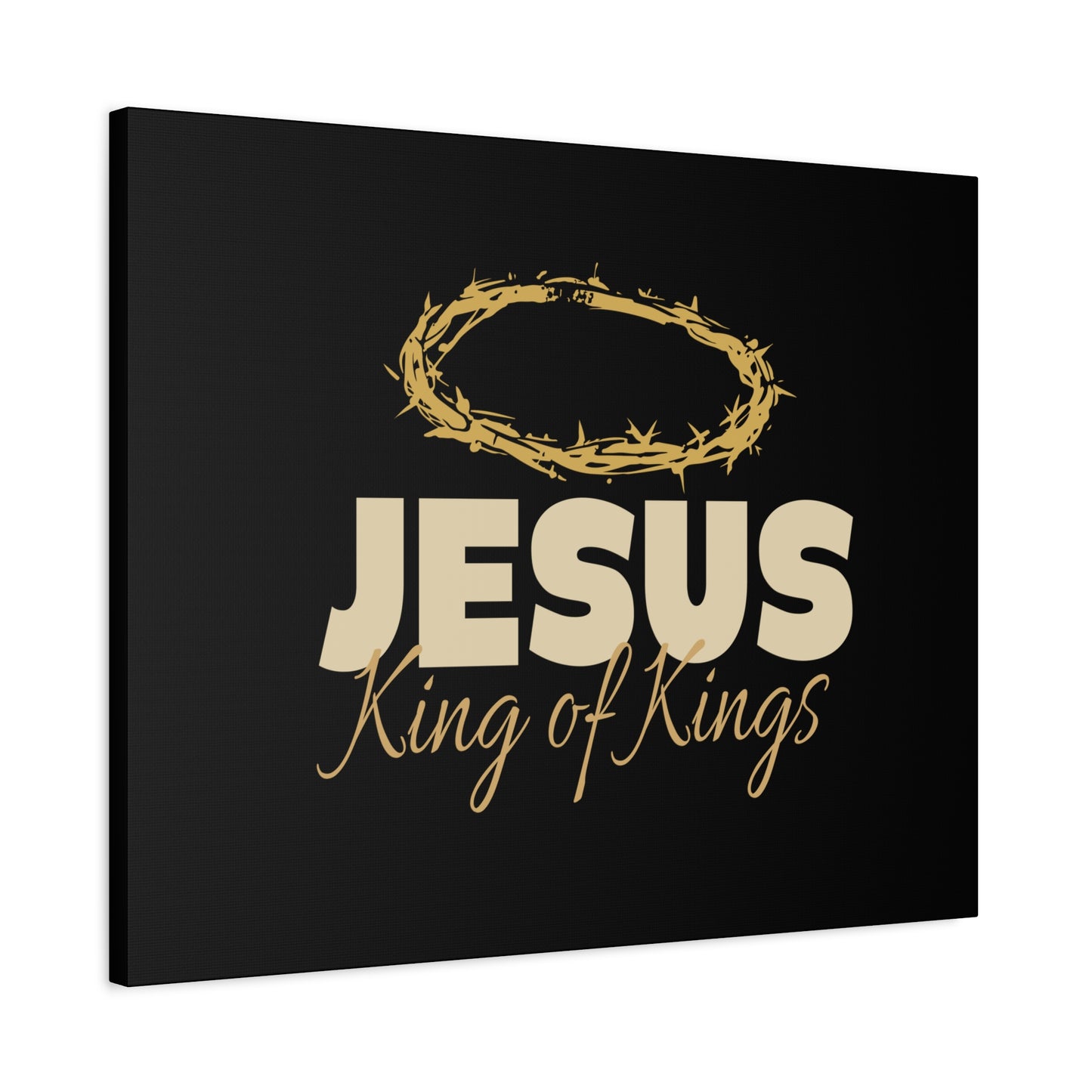 Scripture Walls Jesus King of Kings Bible Verse Canvas Christian Wall Art Ready to Hang Unframed