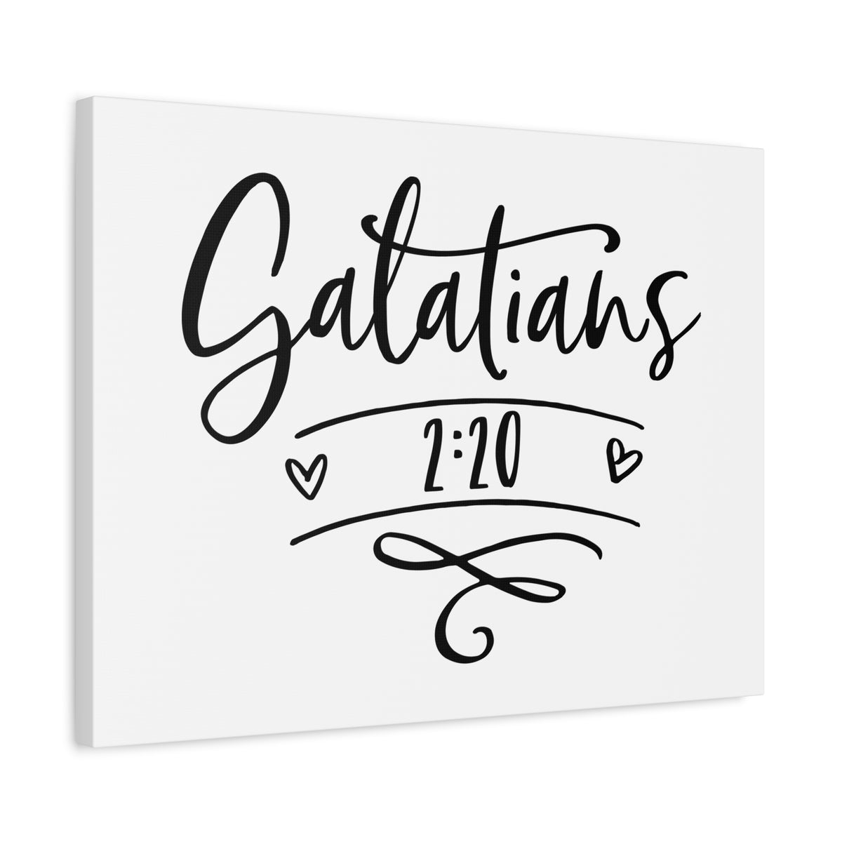 Scripture Canvas Galatians 2:20 Christian Wall Art Bible Verse Print Ready to Hang