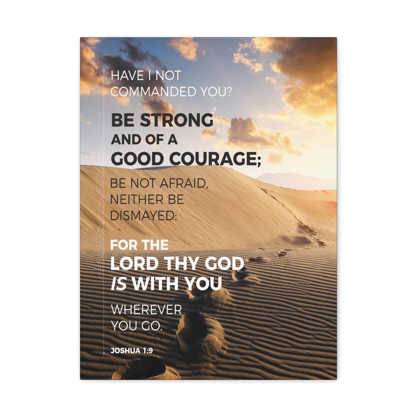 Wherever You Go Joshua 1:9 Dessert Christian Wall Art Bible Verse Print Ready to Hang