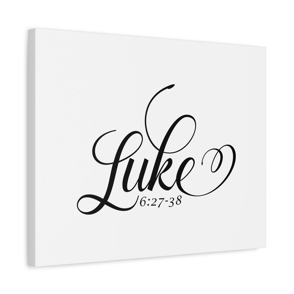 Scripture Canvas Luke 6:27-38 Christian Wall Art Bible Verse Print Ready to Hang