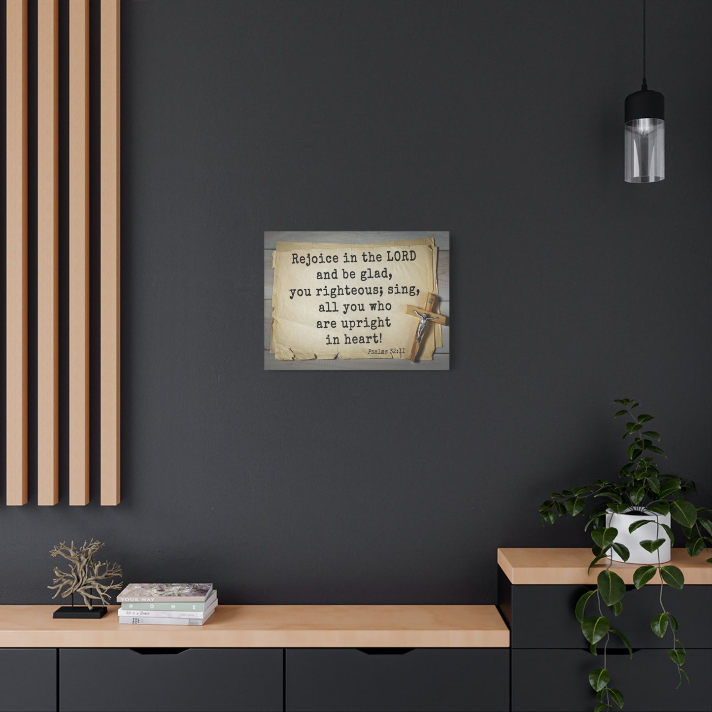 Scripture Walls Righteous Sing Psalm 32:11 Bible Verse Canvas Christian Wall Art Ready to Hang