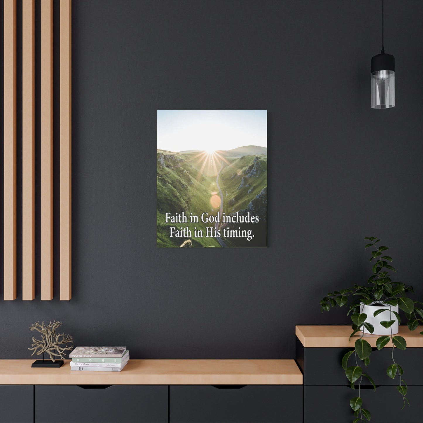 Scripture Walls Faith in God's Timing Psalm 27:14 Christian Wall Decor Scripture Art Ready to Hang