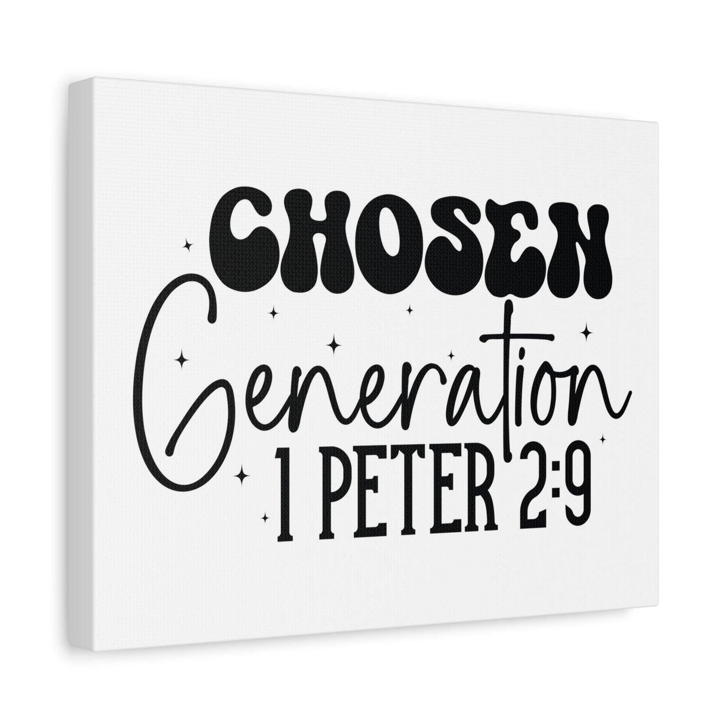 Scripture Walls 1 Peter 2:9 A Chosen Generation Bible Verse Canvas Christian Wall Art Ready to Hang Unframed