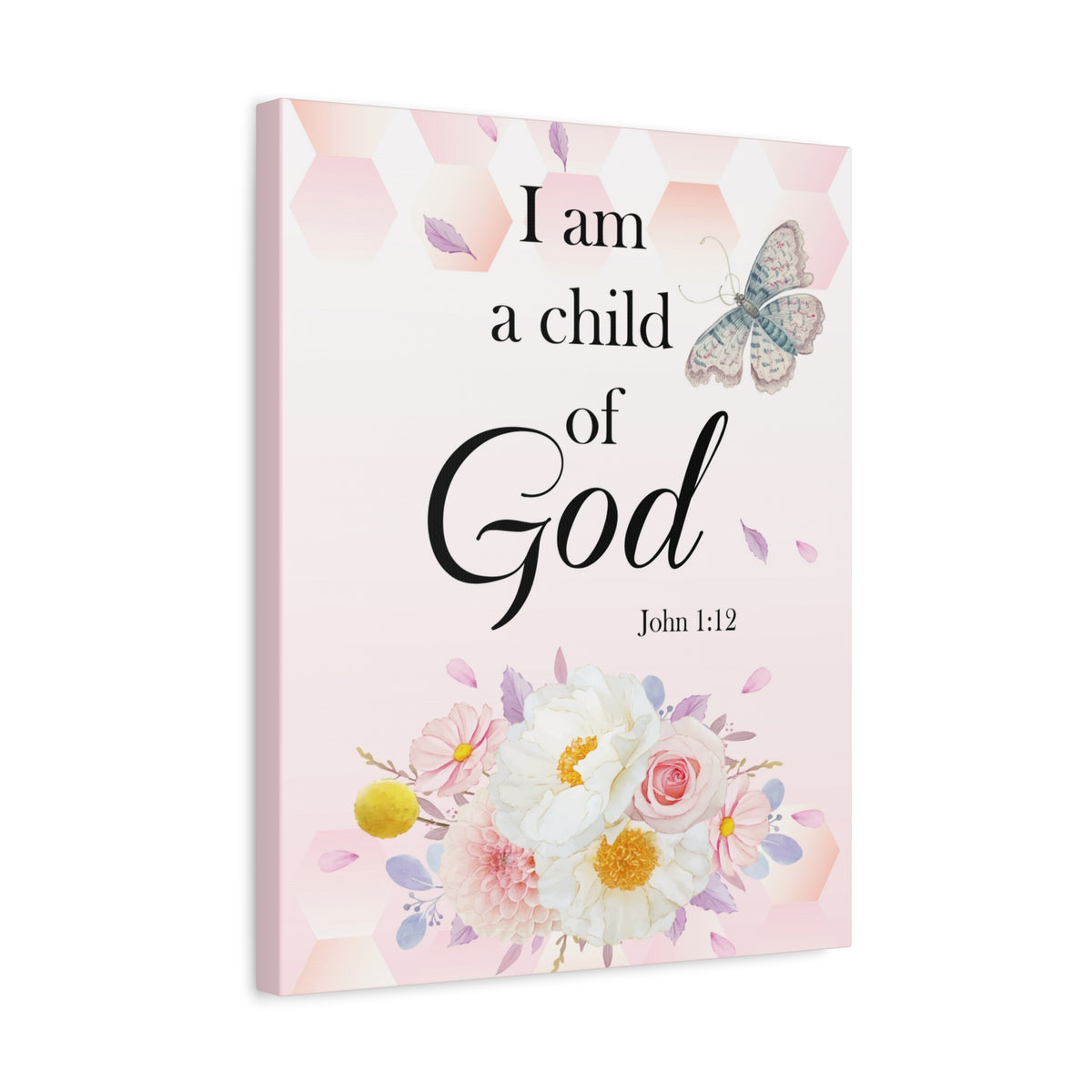 Scripture Walls Child Of God John 1:12 Bible Verse Canvas Christian Wall Art Ready to Hang