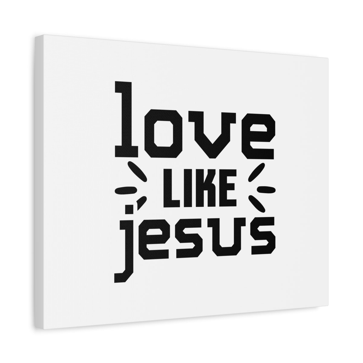 Scripture Canvas Love Like Jesus John 15:12 Christian Wall Art Bible Verse Print Ready to Hang