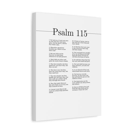 Scripture Canvas Trust In The Lord Psalm 115 Christian Wall Art Bible Verse Print Ready to Hang