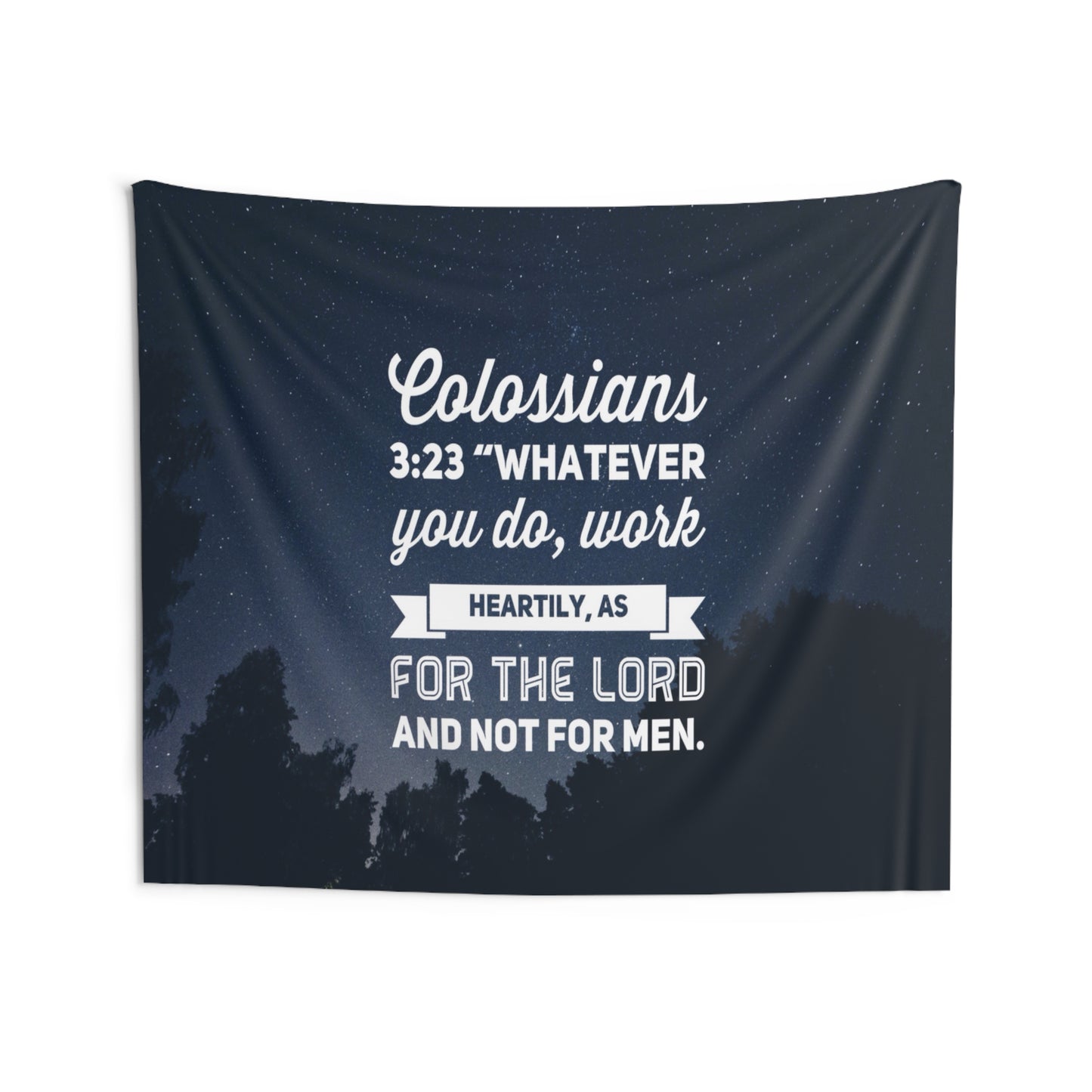 Whatever You Do Colossians 3:23 Wall Hanging Tapestry