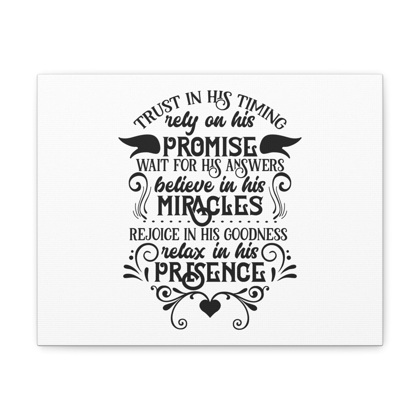 Trust In His Timing Psalm 31:15 Christian Wall Art Bible Verse Print Ready to Hang