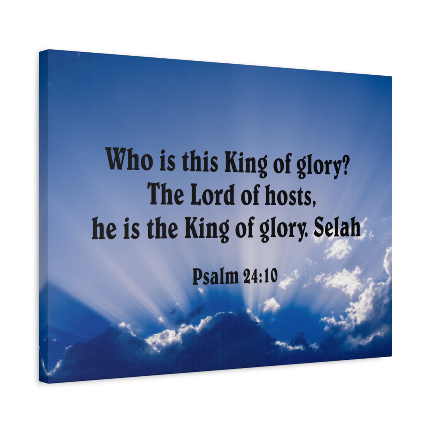 Bible Verse Canvas The Lord of Hosts Psalm 24:10 Christian Home Decor Scripture Art