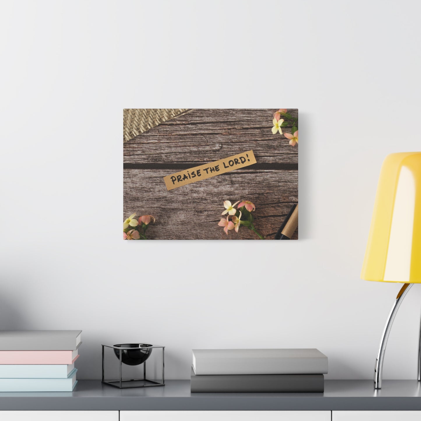 Scripture Walls Praise The Lord Psalm 150:6 Wood Bible Verse Canvas Christian Wall Art Ready to Hang