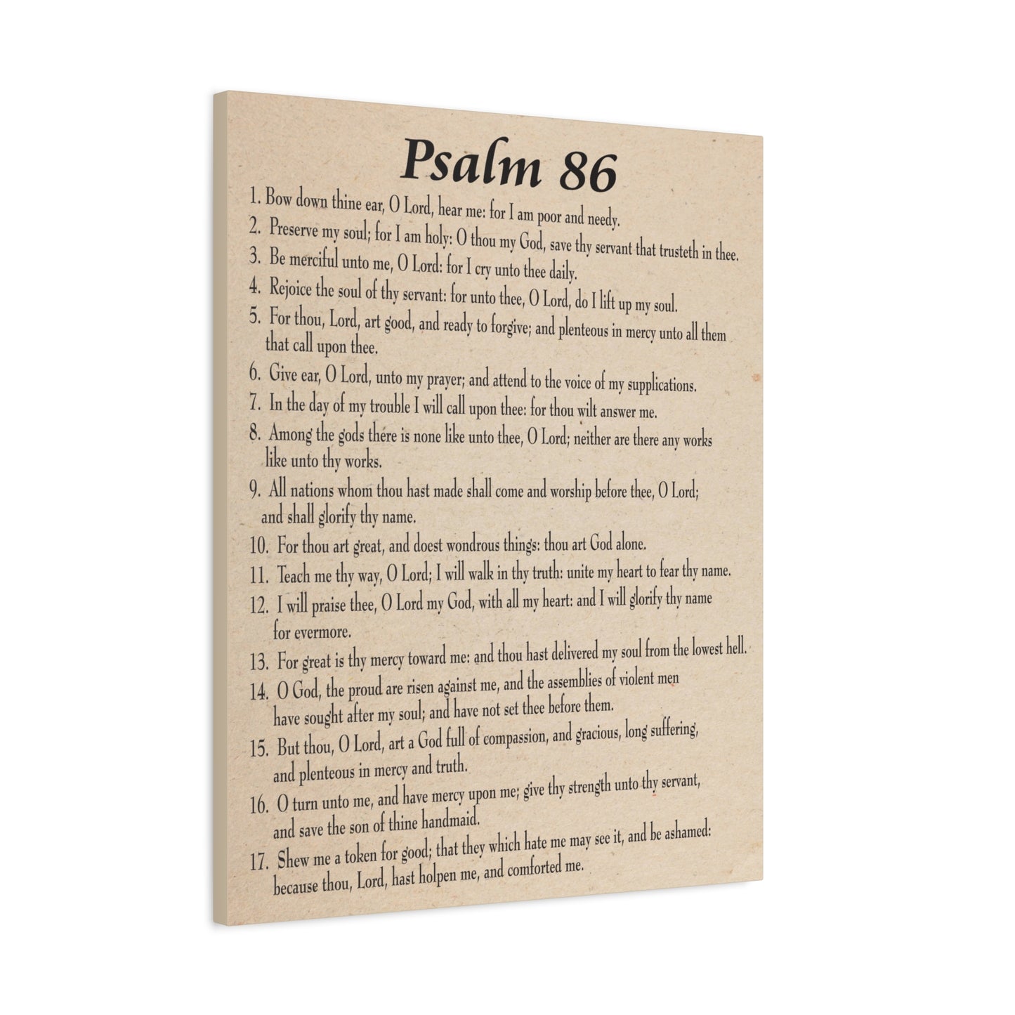 Scripture Walls Praying in Difficult Times Psalm 86:2 Bible Verse Canvas Christian Wall Art Ready to Hang