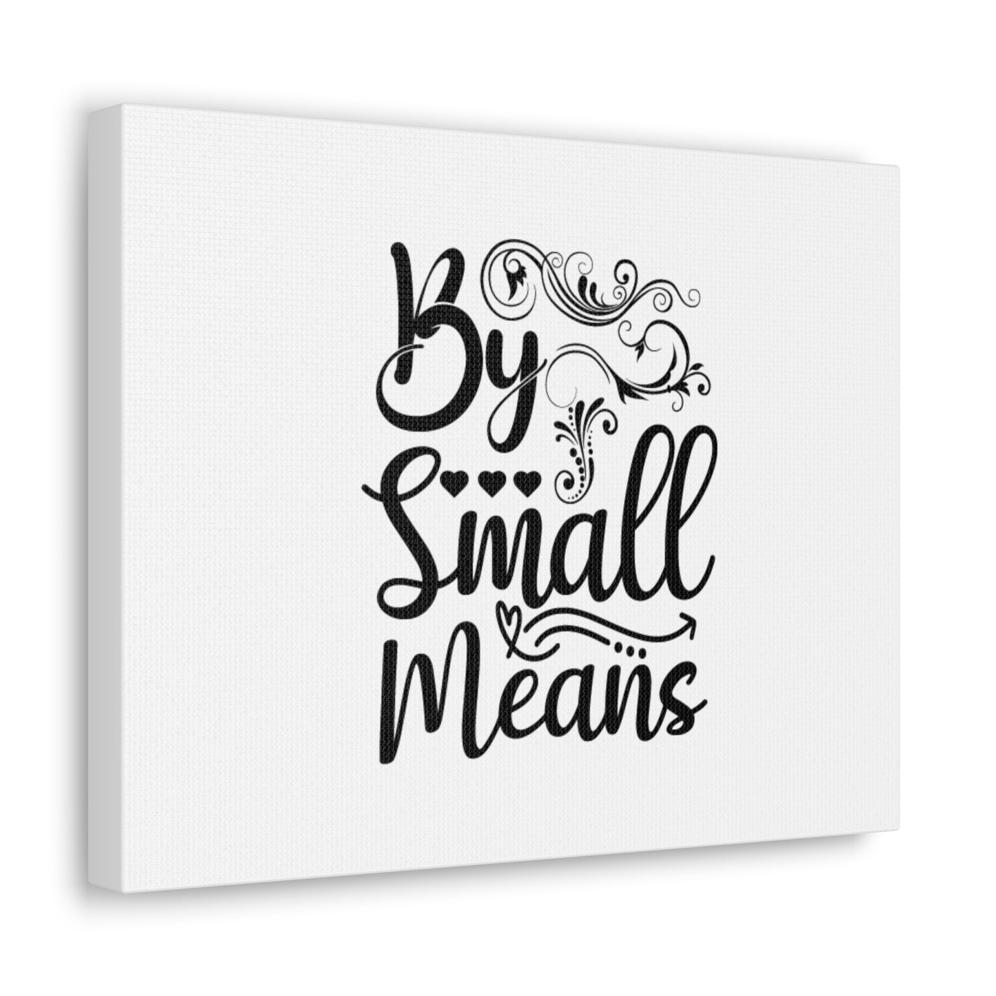 By Small Means Luke 16:10 Hearts Christian Wall Art Bible Verse Print Ready to Hang