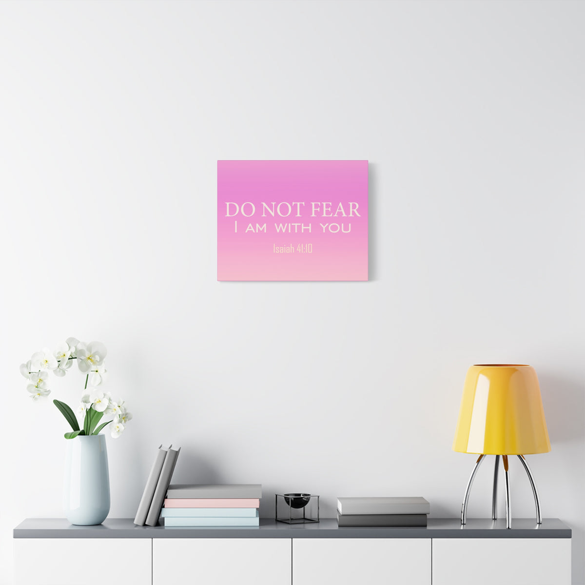 Scripture Canvas I Am With You Isaiah 41:10 Christian Wall Art Bible Verse Print Ready to Hang
