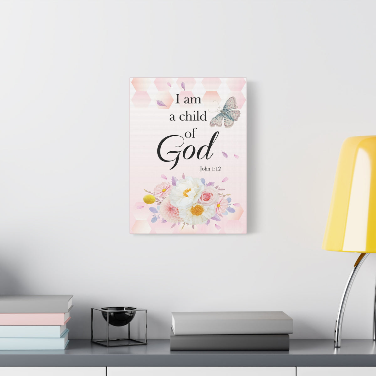 Scripture Walls Child Of God John 1:12 Bible Verse Canvas Christian Wall Art Ready to Hang