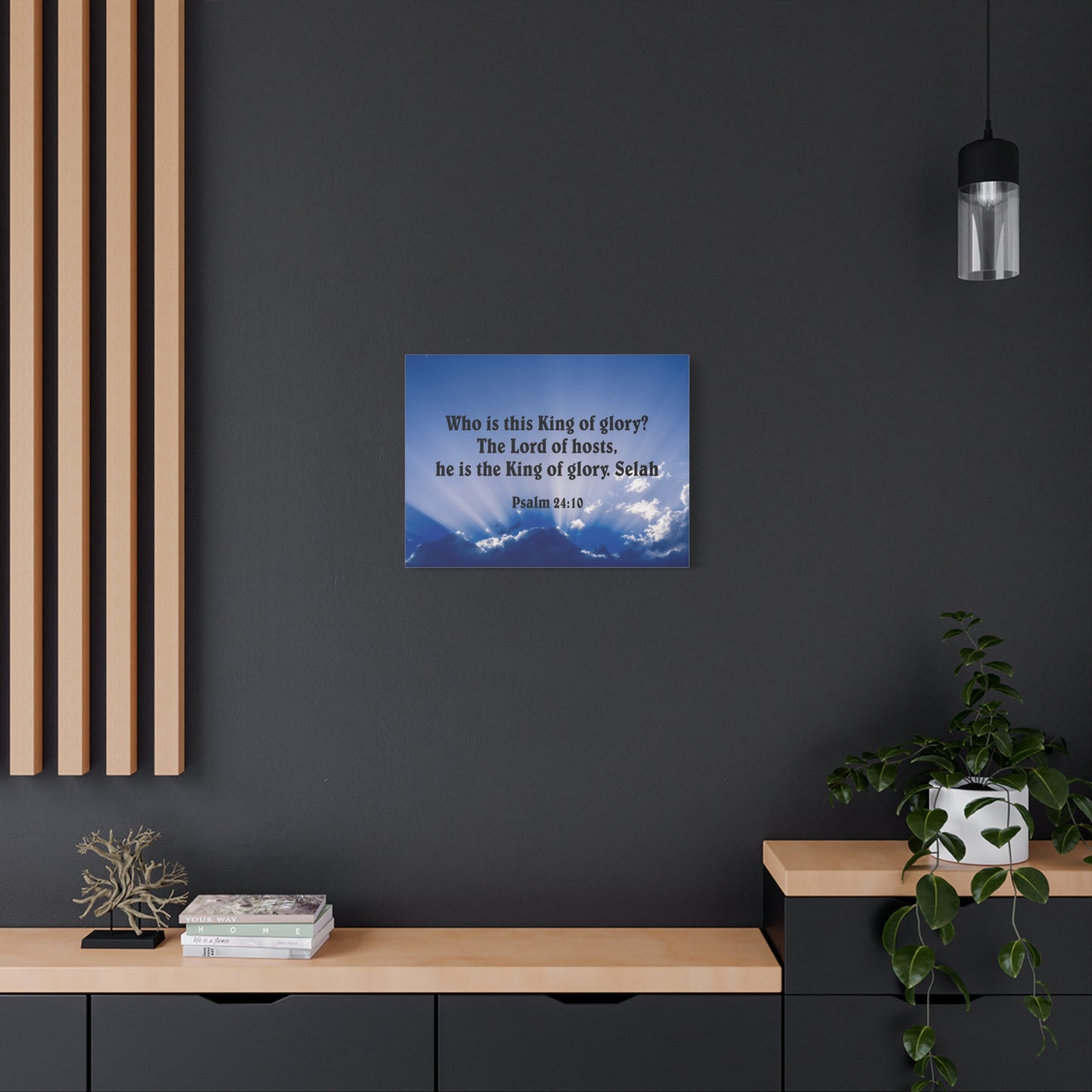 Bible Verse Canvas The Lord of Hosts Psalm 24:10 Christian Home Decor Scripture Art