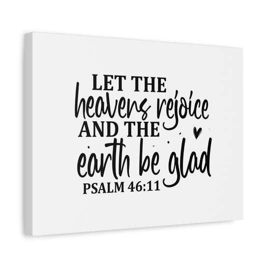 Scripture Canvas Healers Rejoice Psalm 46:11 Christian Wall Art Bible Verse Print Ready to Hang