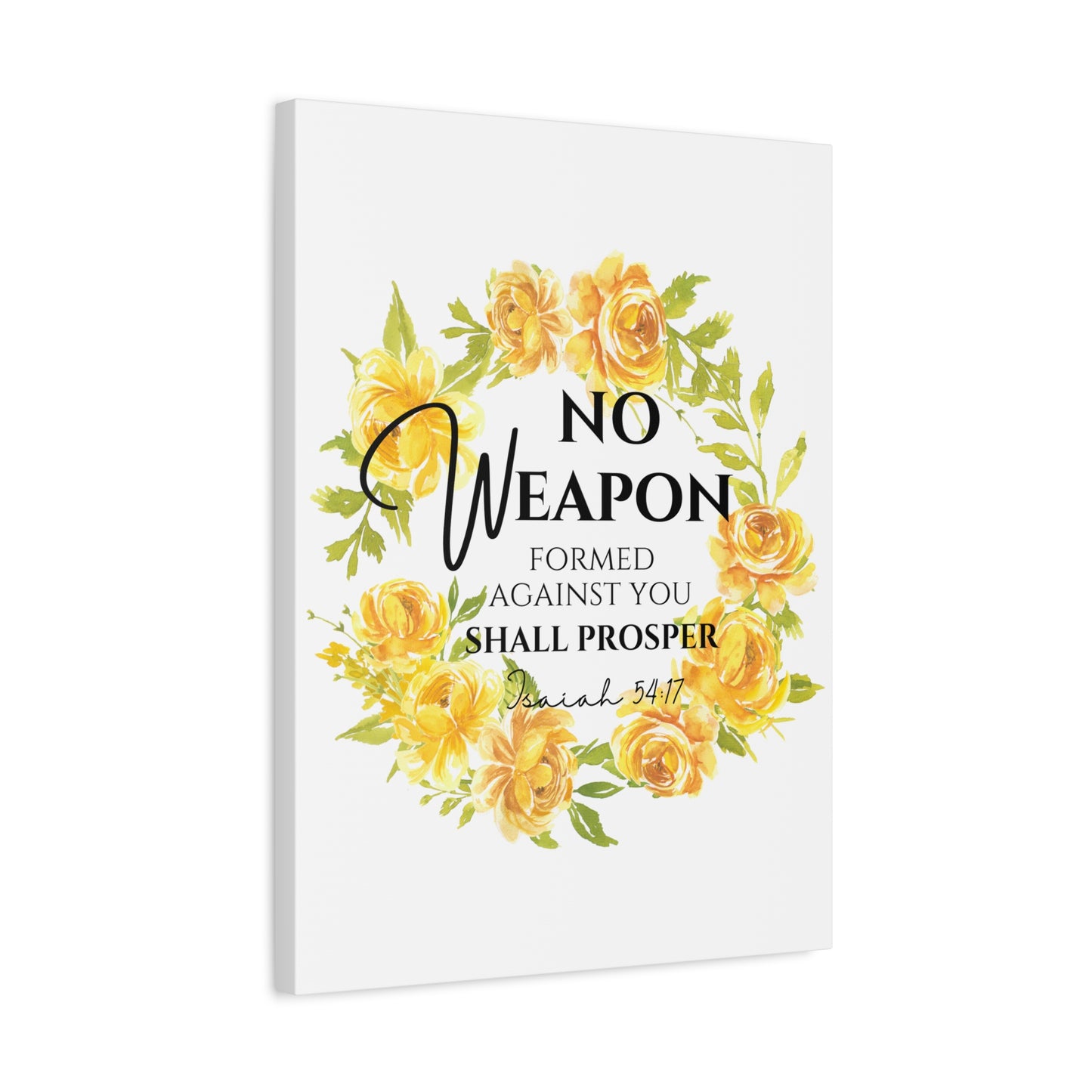 Scripture Walls Isaiah 54:17 No Weapon Bible Verse Canvas Christian Wall Art Ready to Hang Unframed