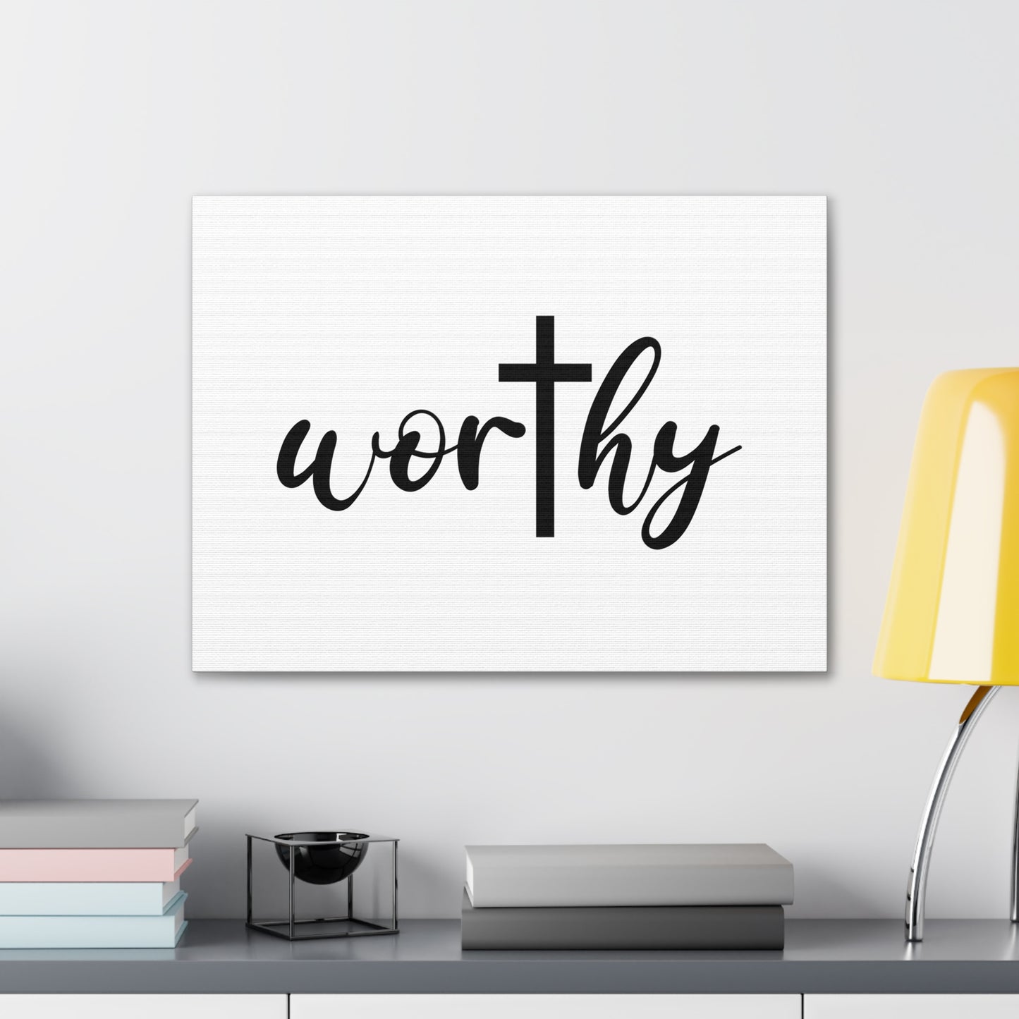 Worthy Ephesians 4:1 Christian Wall Art Bible Verse Print Ready to Hang