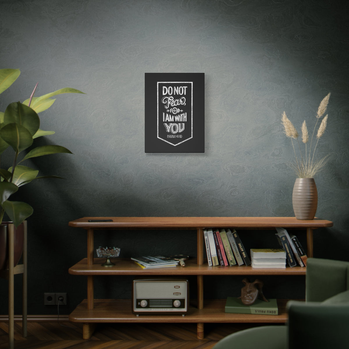 Scripture Canvas I Am With You Isaiah 41:10 Christian Wall Art Bible Verse Print Ready to Hang