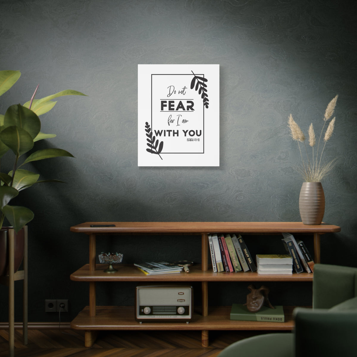 Scripture Canvas For I Am With You Isaiah 41:10 Christian Wall Art Bible Verse Print Ready to Hang