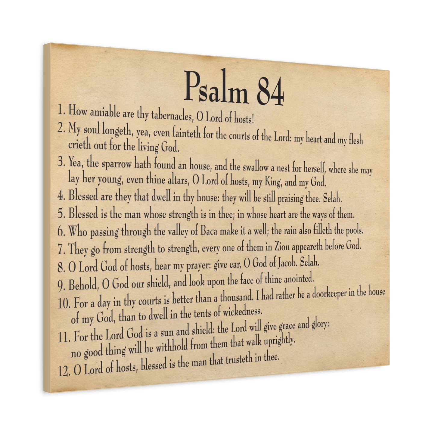 Scripture Walls Dwelling In God's Presence Psalm 84:4 Christian Wall Art Bible Verse Print Ready to Hang